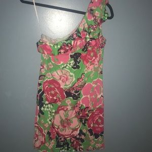 Single Shoulder Party Dress//Lilly Pulitzer